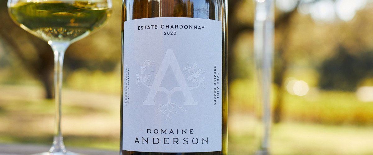 Estate Chardonnay on picnic table