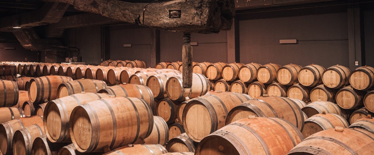 The cellar at Quinta dos Bons Ares