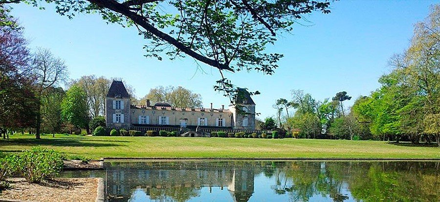 Château de Sales buildings and pond