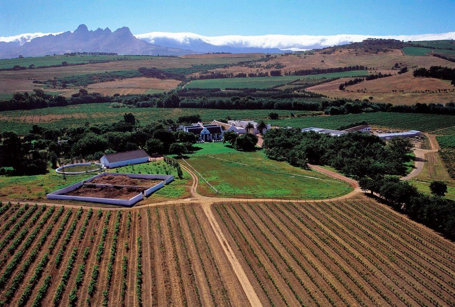 Aerial view of Meerlust estate