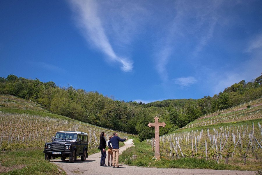 Ancient artifacts can be found throughout Domaines Schlumberger vineyards