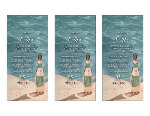 Shelf Talker for {materiallist:brand_name} Château de Selle Côtes de Provence Rosé 2022