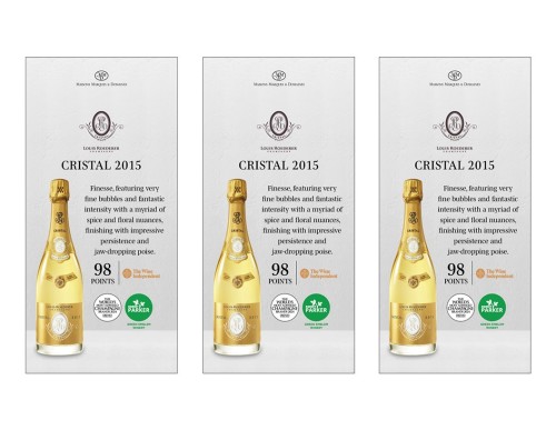 Shelf Talker for {materiallist:brand_name} Cristal 2015