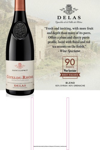 Case Card for {materiallist:brand_name} Côtes-du-Rhône St. Esprit Rouge 2019