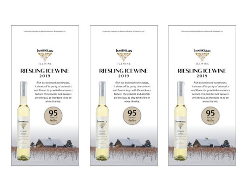 Shelf Talker for {materiallist:brand_name} Riesling Icewine 2019