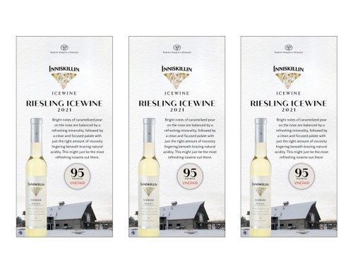 Shelf Talker for {materiallist:brand_name} Riesling Icewine 2021