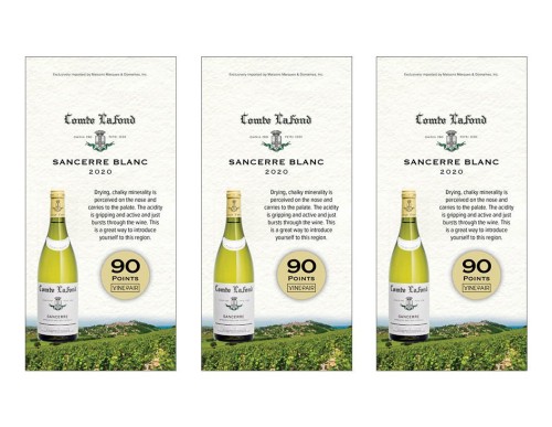 Shelf Talker for {materiallist:brand_name} Comte Lafond Sancerre Blanc 2020