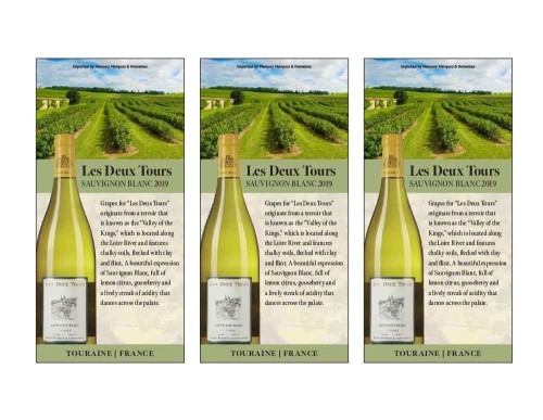 Shelf Talker for {materiallist:brand_name} Les Deux Tours Sauvignon Blanc 2019