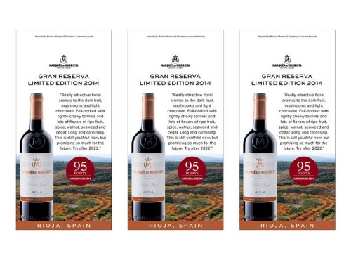 Shelf Talker for {materiallist:brand_name} Gran Reserva Limited Edition 2014