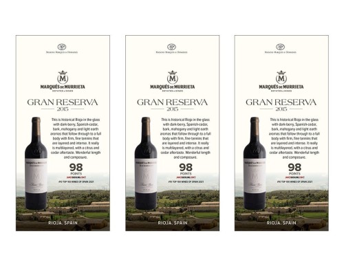 Shelf Talker for {materiallist:brand_name} Gran Reserva Limited Edition 2015