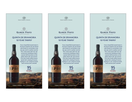 Shelf Talker for {materiallist:brand_name} Quinta de Ervamoira 10-Year Tawny Non-Vintage