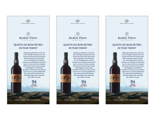 Shelf Talker for {materiallist:brand_name} Quinta do Bom Retiro 20-year Tawny Non-Vintage