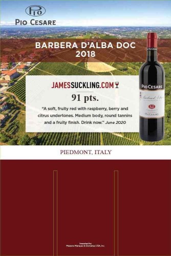 Case Card for {materiallist:brand_name} Barbera d’Alba DOC 2018